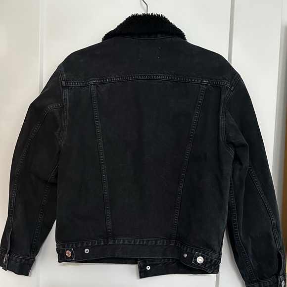 AGOLDE x A$AP FERG Sherpa Jean Jacket in Timeout - Picture 4 of 7
